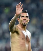 FUSSBALL SERIE A 2013/2014: JUBEL Carlos Tevez (Juventus Turin)