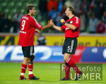 Fussball 1. Bundesliga: Leverkusen - Rostock, Schlussjubel
