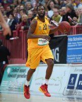 Basketball 1. Bundesliga 14/15 Hauptrunde:  Walter Tigers Tuebingen - Eisbaeren Bremerhaven