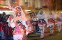 Schwaebisch-alemannische Fastnacht / Fasnet Rottenburg Hexentanz 2015
