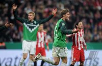 Fussball DFB Pokal 10/11 :  Enttaeuschung Sebastian Proedl (SV Werder Bremen)
