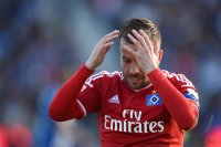 Fussball, 1. Bundesliga  Saison 2014/2015 Relegation: Karlsruher SC - Hamburger SV