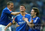 Fussball 1. Bundesliga: Schalke - Hamburg, Jubel LAMOTTE