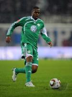 FUSSBALL, 1. BUNDESLIGA, 20. Spieltag: Wolfsburg, GRAFITE am Ball