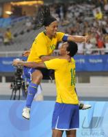 FUSSBALL  Olympia 2008  Peking  Spiel um Platz 3 Belgien - Brasilien