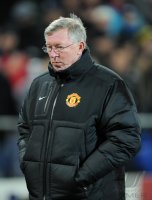 Fussball CHL  Saison 2011/2012:  Enttaeuscht Trainer Sir  Alex  Ferguson  (Manchester United FC)