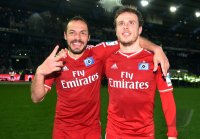 Fussball, 1. Bundesliga  Saison 2014/2015 Relegation: Karlsruher SC - Hamburger SV