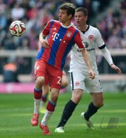Fussball 1. Bundesliga Saison 14/15: FC Bayern Muenchen - Eintracht Frankfurt