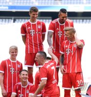 Fussball 1. Bundesliga 2017/2017: Fototermin beim FC Bayern Muenchen