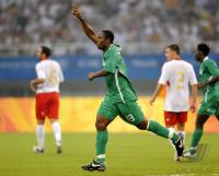 FUSSBALL  Olympia 2008  Peking  Halbfinale Nigeria - Belgien