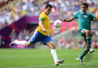 FUSSBALL Olympia 2012 FINALE: Brasilien - Mexiko