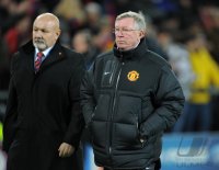 Fussball CHL  Saison 2011/2012:  Enttaeuscht Trainer Sir  Alex  Ferguson  (Manchester United FC)
