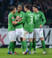 Fussball 1. Bundesliga  Saison 11/12:  SV Werder Bremen - Borussia Moenchengladbach