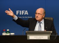 Fussball  International: FIFA Praesident Joseph S. Blatter (Schweiz)