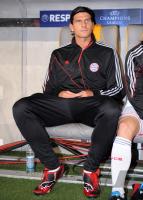 FUSSBALL  International CHL 09/10  ENTTAEUSCHUNG auf der Bank Mario Gomez (FCB)