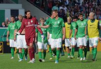 FUSSBALL  DFB Pokal 1. Hauptrunde 2011: Enttaeuschung  Werder Bremen