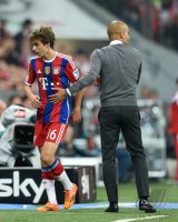 Fussball 1. Bundesliga Saison 14/15: FC Bayern Muenchen - VfL Wolfsburg