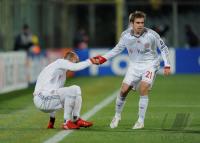 FUSSBALL  International CHL 09/10 : LAHM   und  ROBBEN (FC Bayern  Muenchen)