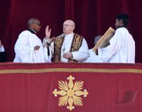 Rom;  Papst Franziskus I. spricht den Urbi Et Orbi Segen