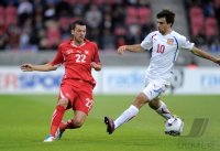 Fussball U21-EURO 2011 Halbfinale: Xavier Hochstrasser (li, Schweiz) gegen Jan Moravek (re, Tschechische Republik)