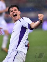 FUSSBALL Coppa Italia Viertelfinale 14/15: JUBEL Mario Gomez (AC Florenz)