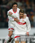 FUSSBALL 1. Bundesliga JUBEL  VfB Stuttgart