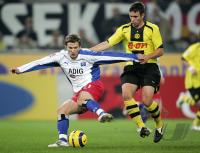 Fussball 1. Bundesliga: Dortmund - Hamburg, Zweikampf