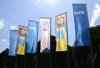 FIFA, Flaggen am Home of FIFA in Zuerich