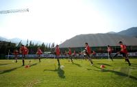 Fussball 1. Bundesliga: Training beim FC Bayern Muenchen