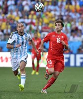 FUSSBALL WM 2014, ACHTELFINALE: Argentinien - Schweiz