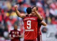 Fussball 1. Bundesliga Saison 21/22: FC Bayern Muenchen -  Hertha BSC Berlin