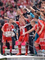Fussball 1. Bundesliga  Saison  2012/2013:  Deutscher Meister 12/13 FC Bayern Muenchen