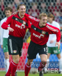 Fussball 1. Bundesliga: Leverkusen - Bremen,  Jubel Bierofka