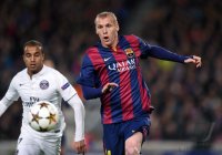 Fussball CHL  Saison 2014/2015: Jeremy Mathieu (Barca)