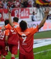 Fussball 2. BUNDESLIGA 14/15 : JUBEL Srdjan Lakic (1. FC Kaiserslautern)
