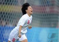 FUSSBALL  Olympia 2008   Vorrunde  Frauen  GRENZELOSER JUBEL China 