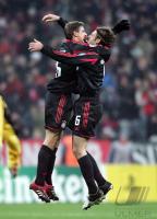 Fussball CHL FC Bayern-Rapid; Jubel Deisler