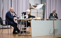 Streitgespraech OB Boris Palmer und AfD Landesvorsitzender Markus Frohnmaier in Tuebingen