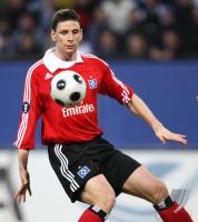 Fussball UEEA CUP: Hamburg, REINHARDT Einzelaktion