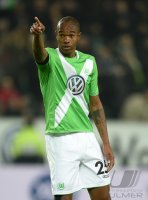 Fussball, 1. Bundesliga  Saison 2014/2015: VfL Wolfsburg - FC Bayern Muenchen