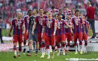 Fussball 1. Bundesliga  Deutscher Meister 14/15 FC Bayern Muenchen