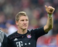 Fussball CHL  Saison 12/13: JUBEL Bastian Schweinsteiger (FC Bayern Muenchen)