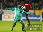 Fussball CL: Leverkusen - Maccabi Haifa, Zweikampf