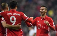 Fussball 1. Bundesliga Saison 16/17: FC Bayern Muenchen - VfL Wolfsburg