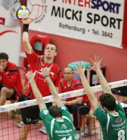 Volleyball 1. Bundesliga TV Rottenburg - Netzhoppers Koenigs Wustershausen
