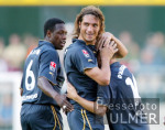 Fussball 1. Bundesliga: Koeln - Wolfsburg, Jubel VFL