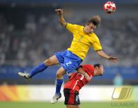 FUSSBALL  Olympia 2008  Peking  Spiel um Platz 3 Belgien - Brasilien