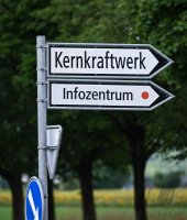 Schmuckbild; Wegweiser Kernkraftwerk Leibstadt