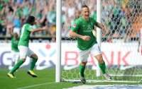 Fussball 1. Bundesliga, Saison 2011/2012: Werder Bremen, Jubel Arnautovic
