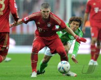 Fussball 1. Bundesliga, Saison 2011/2012:  FC Bayern Muenchen - VfL Wolfsburg